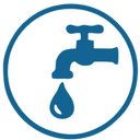 Ademi Heizung Sanitär Lüftung aus Delmenhoprst Klempner (4) Wasserhahn mit Tropfen als Sanitärsymbol, Logo von Ademi aus Delmenhorst