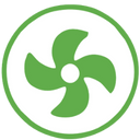 Ademi Klimaservice aus Delmenhoprst Klempner Grünes Lüfter-Symbol für Klimaservice von Ademi Sanitär in Delmenhorst